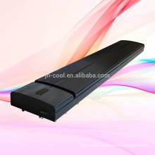 Material full through electric thin wall mounted heater